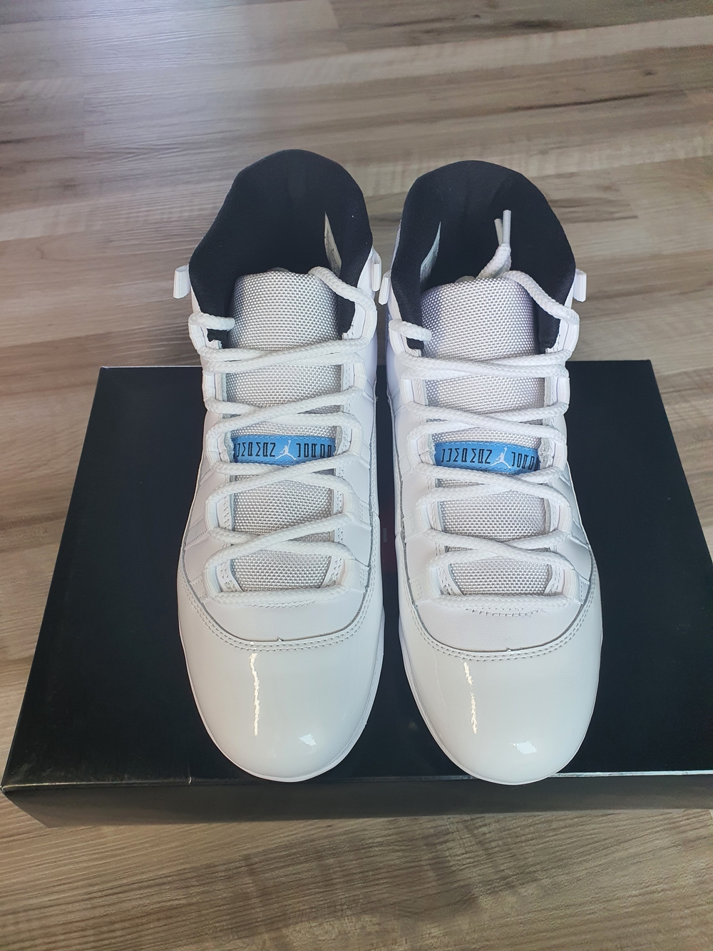 Lot Of 3 Air Jordan 11 Mid TD Football Cleats Legend Blue Mens Sz 10.5 - 9.5 - 8 - Picture 6 of 12